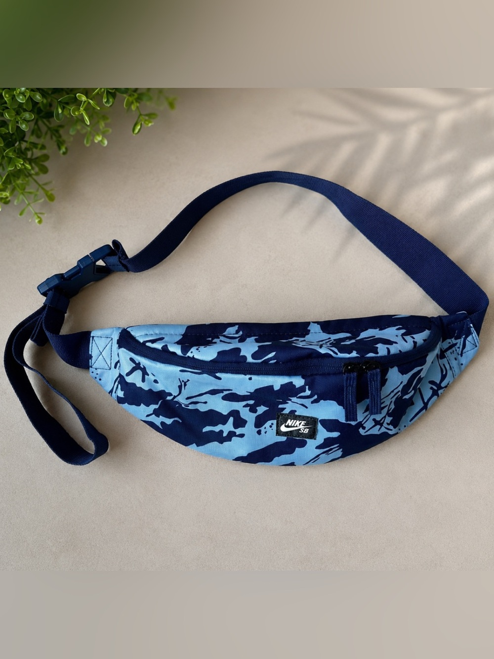 Nike SB Heritage Fanny Pack - Blue Camo - Hip Waist Crossbody Bag